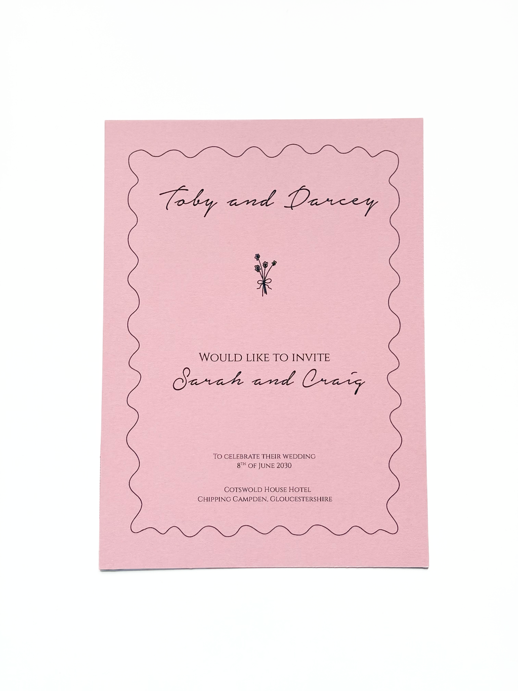 Jolie Fleur Wedding Invitation