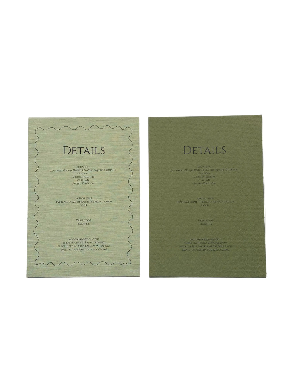 L'Amour And Jolie Fleur Details Card