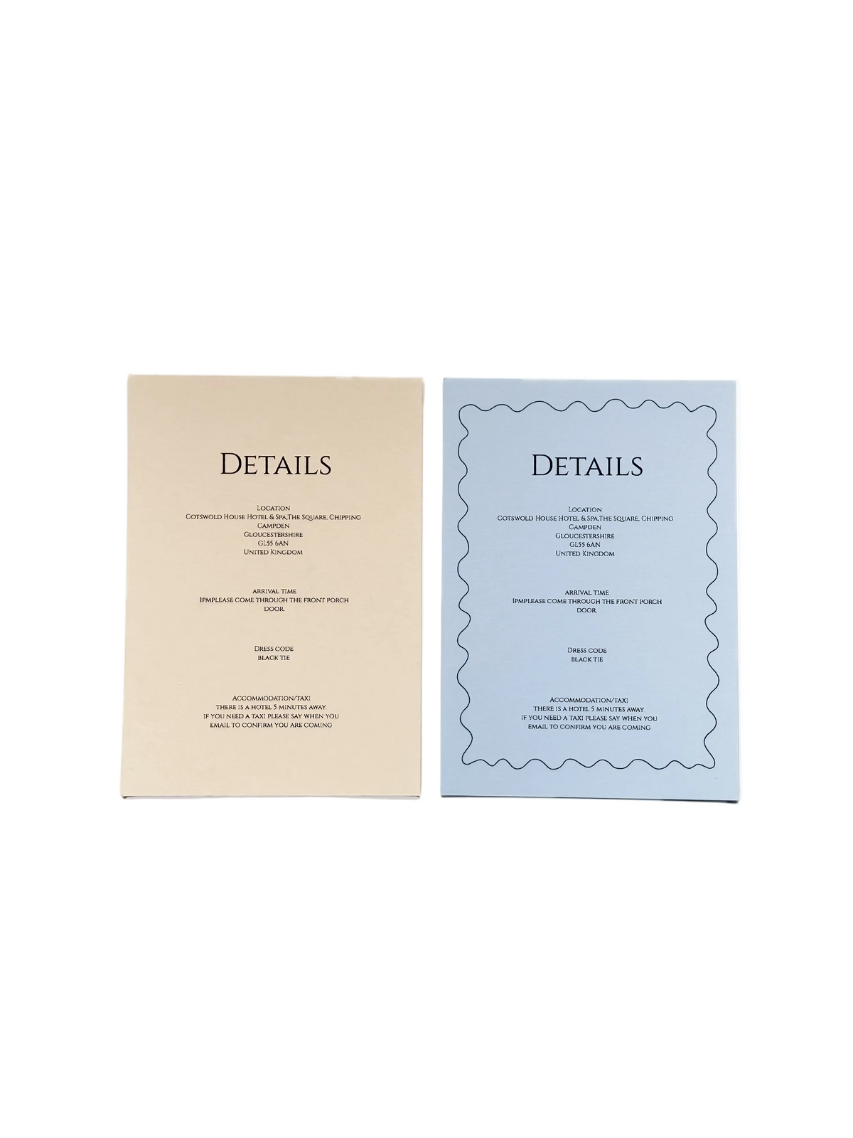 L'Amour And Jolie Fleur Details Card