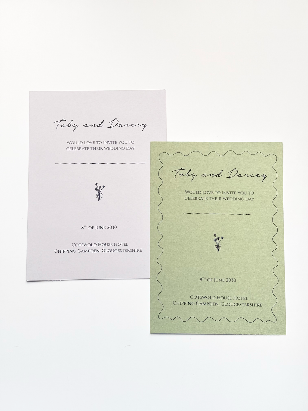 Jolie Fleur Wedding Invitation