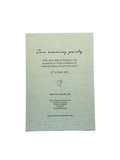 Elegant evening wedding invitation by Fleursie Design