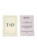 Wedding RSVP response card by Fleursie Design