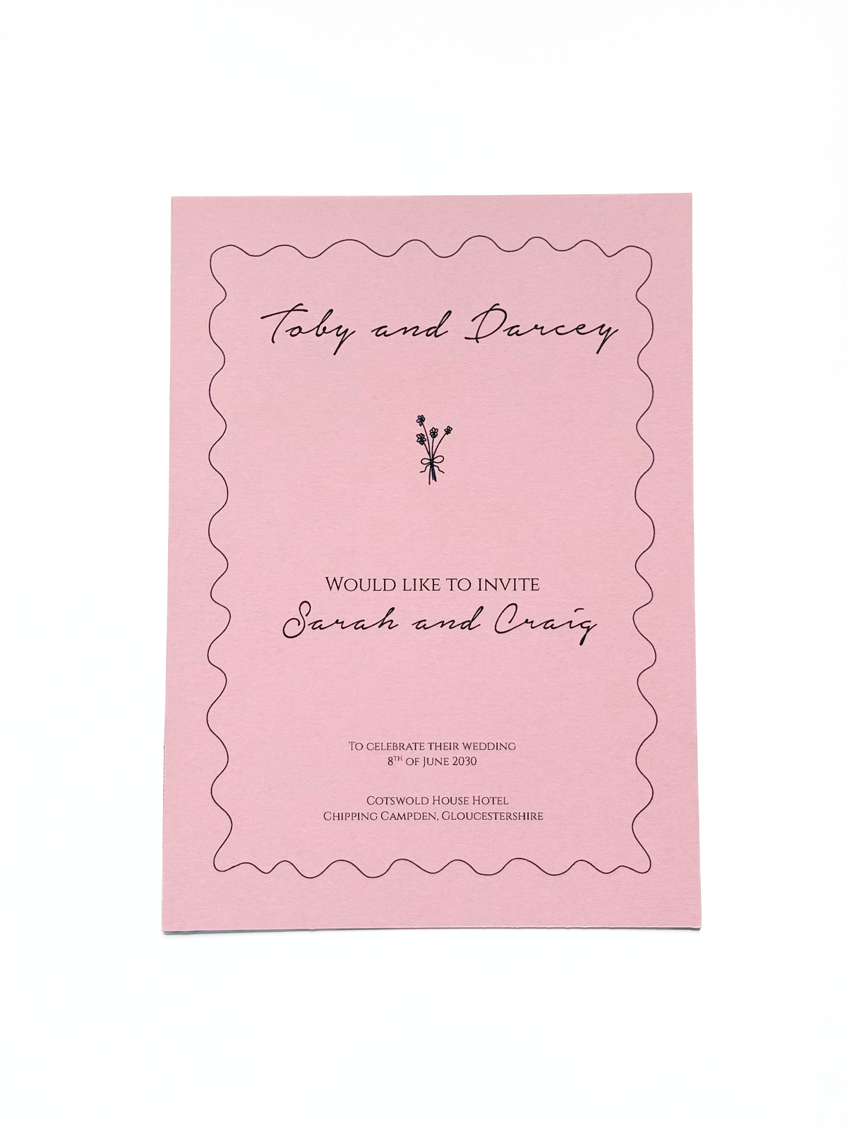 Jolie Fleur floral wedding stationery by Fleursie Design