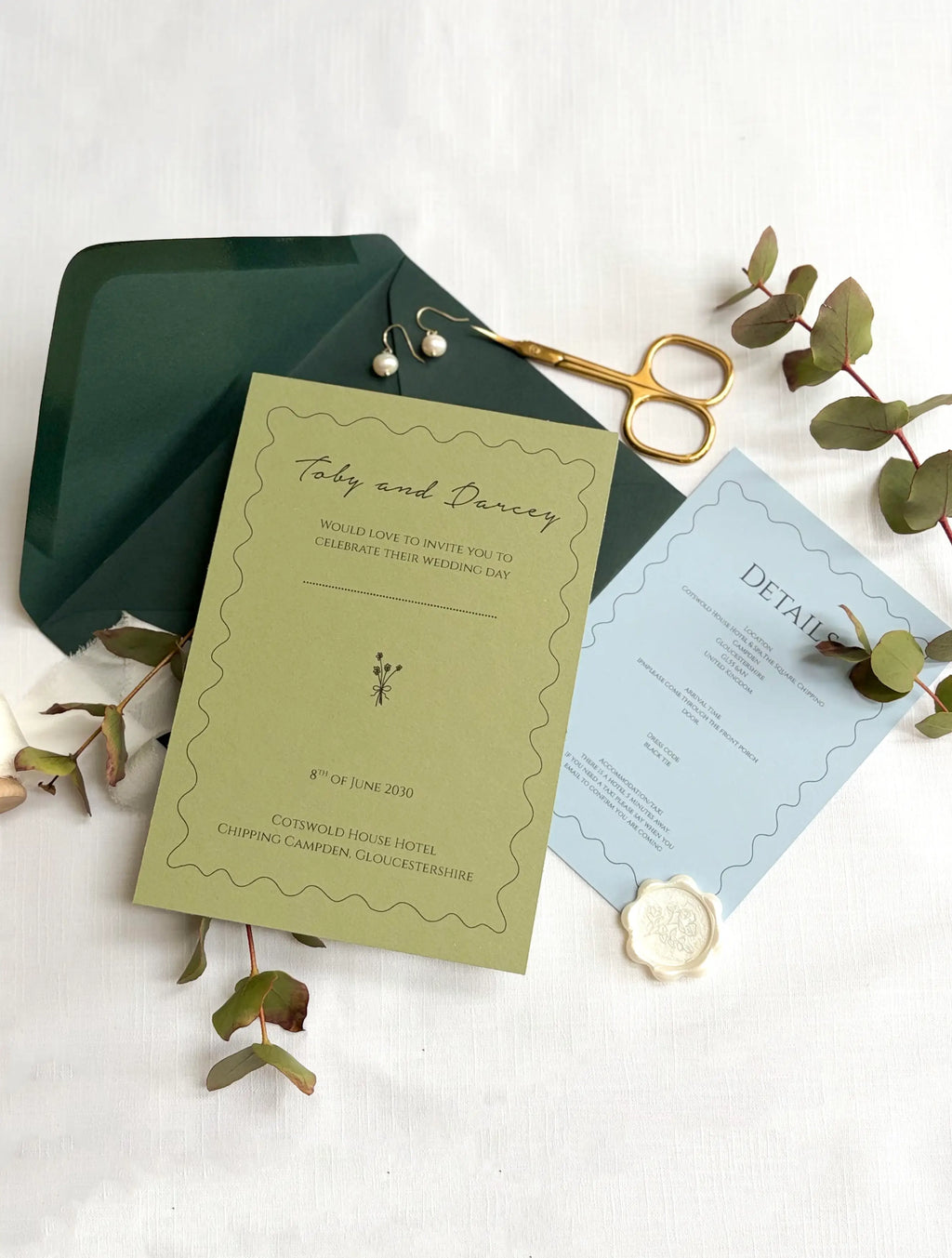 Jolie Fleur Wedding Invitation